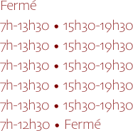 Fermé