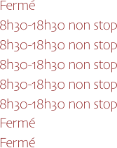 Fermé